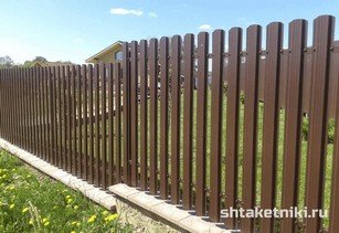 Штакетник широкий 115 мм 8017 шоколад в городе Кокшетау